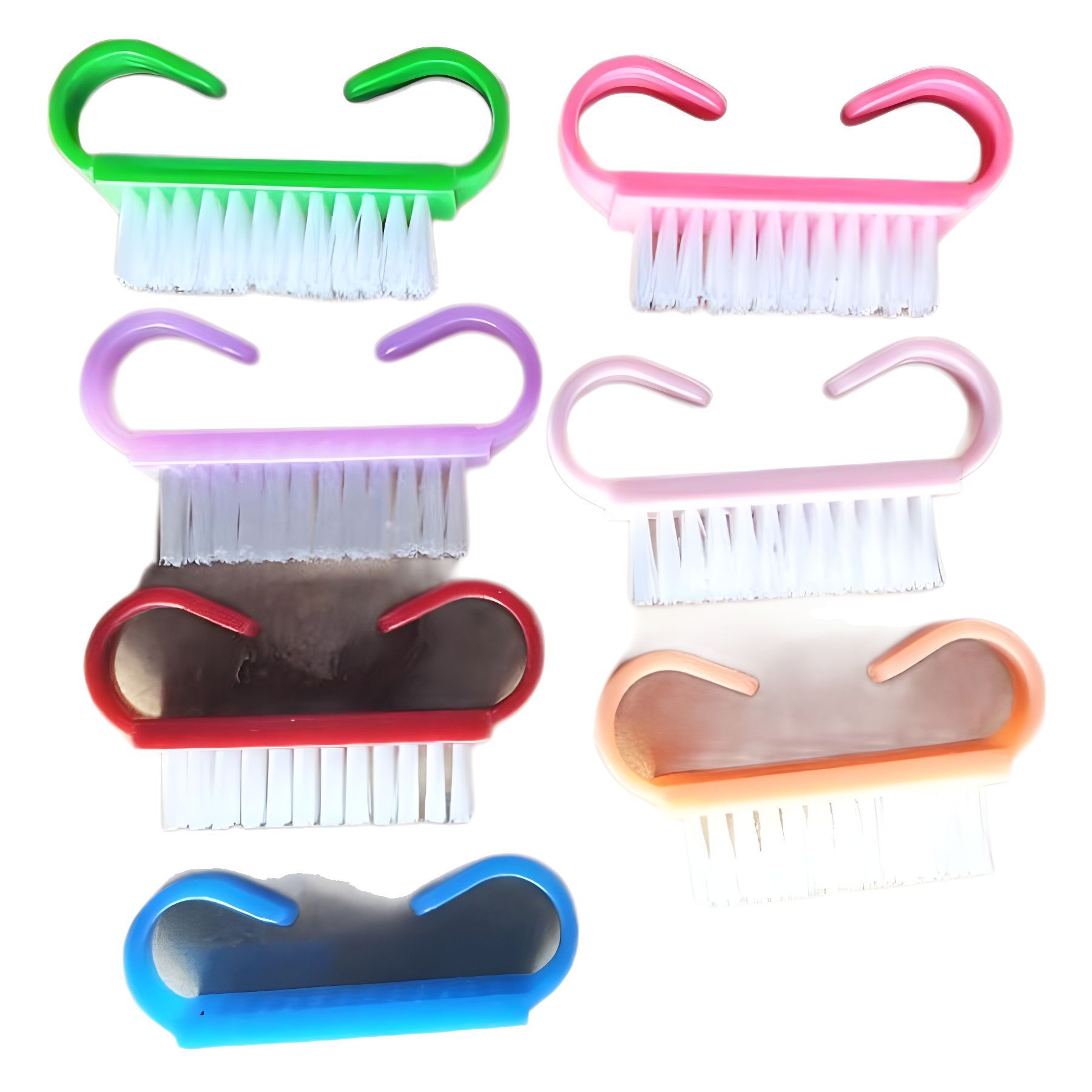 Manicure Tools Manicure Brush Plastic Horn Brush Manicure Cleaning Nail Brush Small Horn Brush Factory Direct Supply