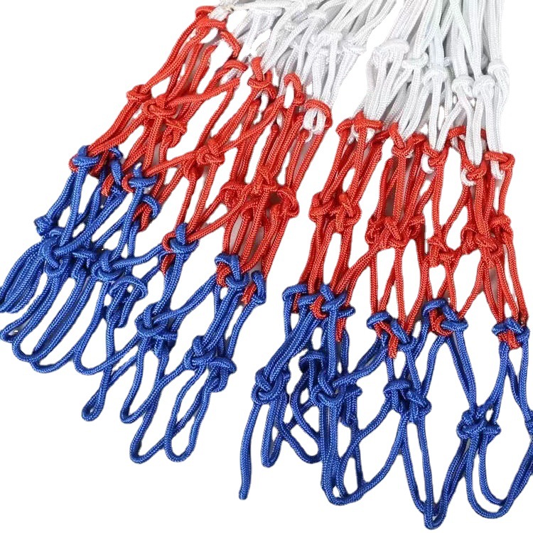 Basketball frame net two-color three-color woven durable bold standard basketball net portable basketball frame woven rope net