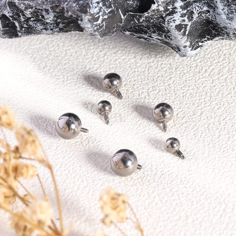 F136 Titanium Alloy External Tooth Ball G23 Titanium External Thread Regular Model with Bead Adaptation Inner Tooth Rod Basic Accessories