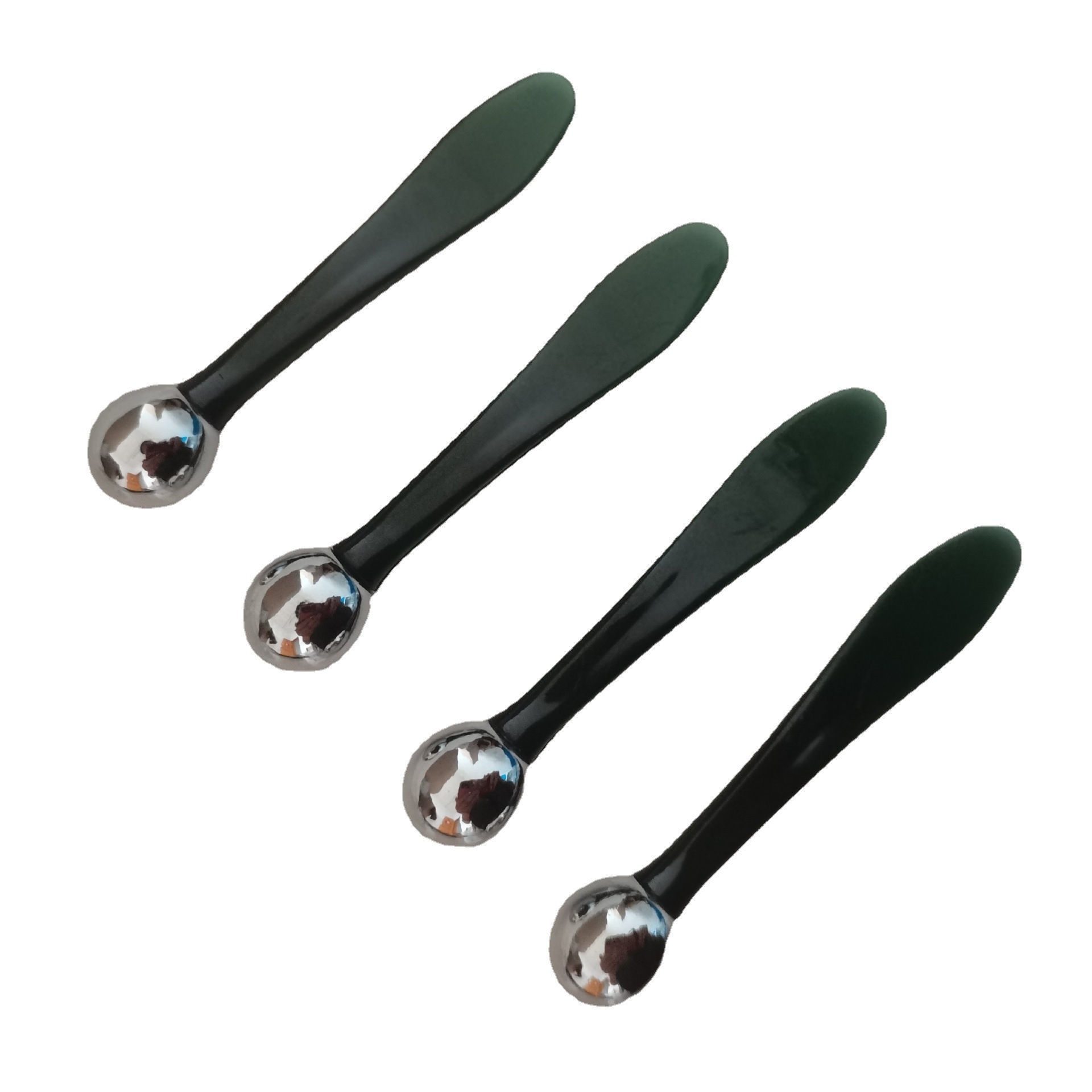 Silver Metal Eye Cream Stick Dual-purpose Face Mask Stick New Face Cream Spoon Picking Stick Eye Massage Spoon Introduction Stick Spot