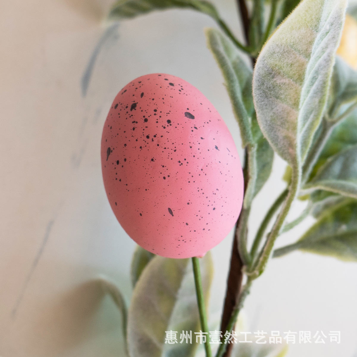 Amazon's Hot-Selling Simulated Rabbit Ear Leaf Egg Rattan Party Decorations Simulated Plant Flocking Vine Hangings