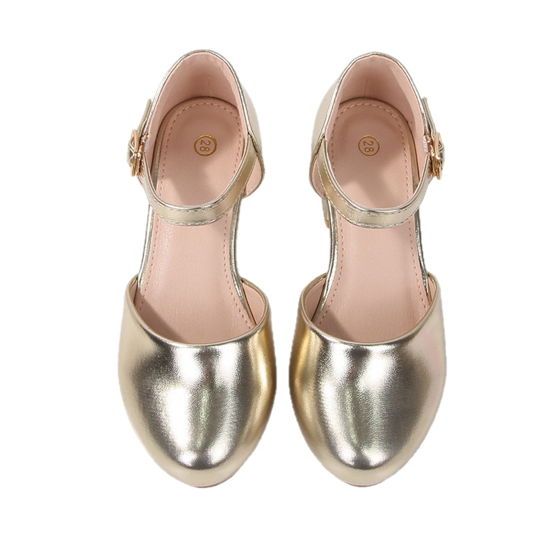 Summer New Style Baotou Women's Shoes, Fairy Style Student Sandals, Hollow Popular Thick Heels, One-Line Buckle Straps, Trendy Girls' Shoes