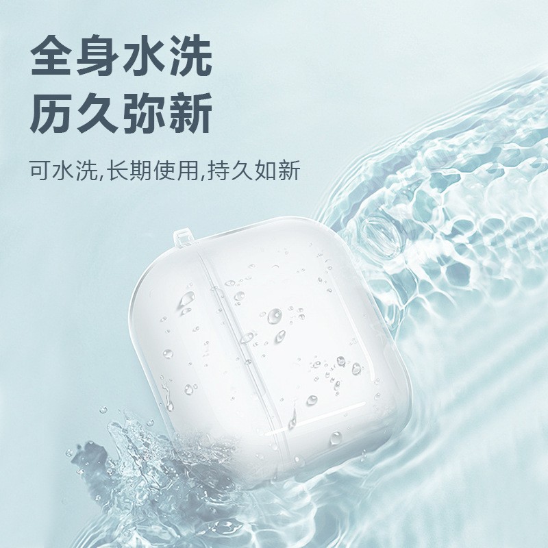 For Airpods Pro Transparent Headphone Set TPU Apple 12345 Generation Bluetooth Headphone Protective Cover Earphone Case