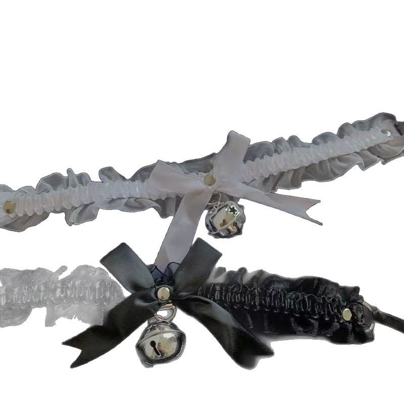 Sex Underwear Butterfly Lace Bell Decoration Sexy Sweet Neck Ring Pure Flirting Maid Uniform Accessories