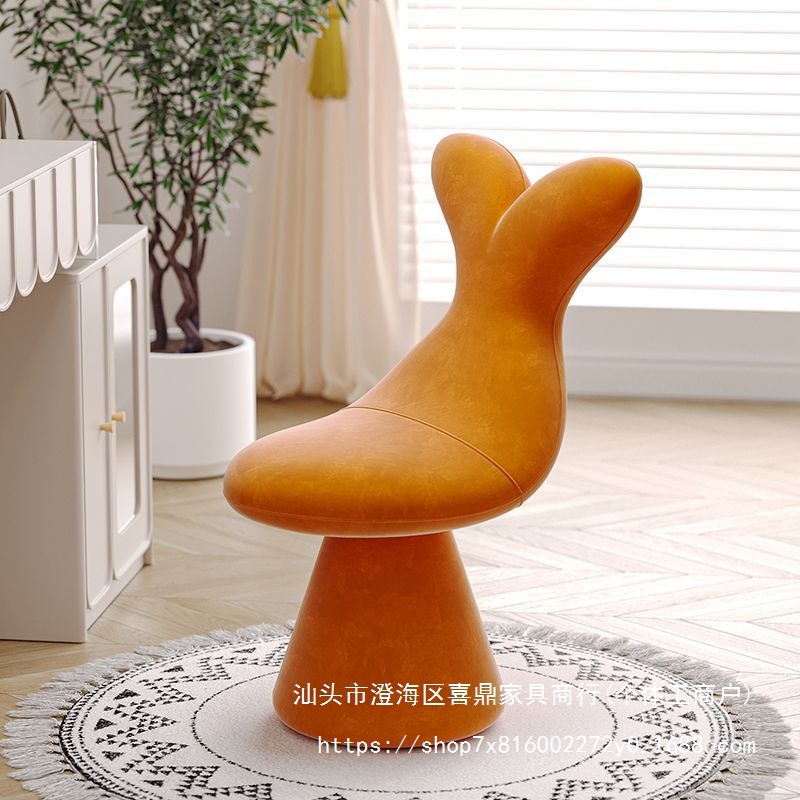 Makeup Stool Rotating Italian High-End Bedroom Dressing Table Chair Girls' Cloakroom Dressing Stool Home Makeup Chair