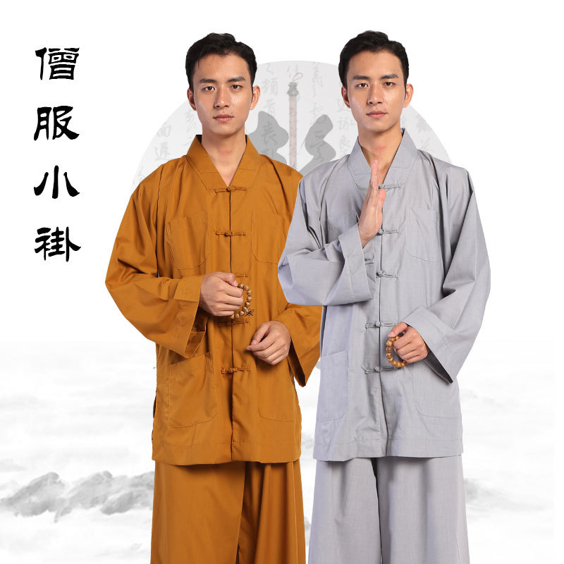 Winter monk coat cotton-padded jacket jacket suit thickened warm Monk nun master monk robe cotton-padded jacket short suit