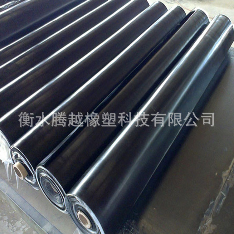 Factory Floor High-Quality Industrial Rubber Sheet 3mm Black Rubber 5mm Rubber Sheet Waterproof Shock-Absorbing Wear-Resistant Rubber Sheet