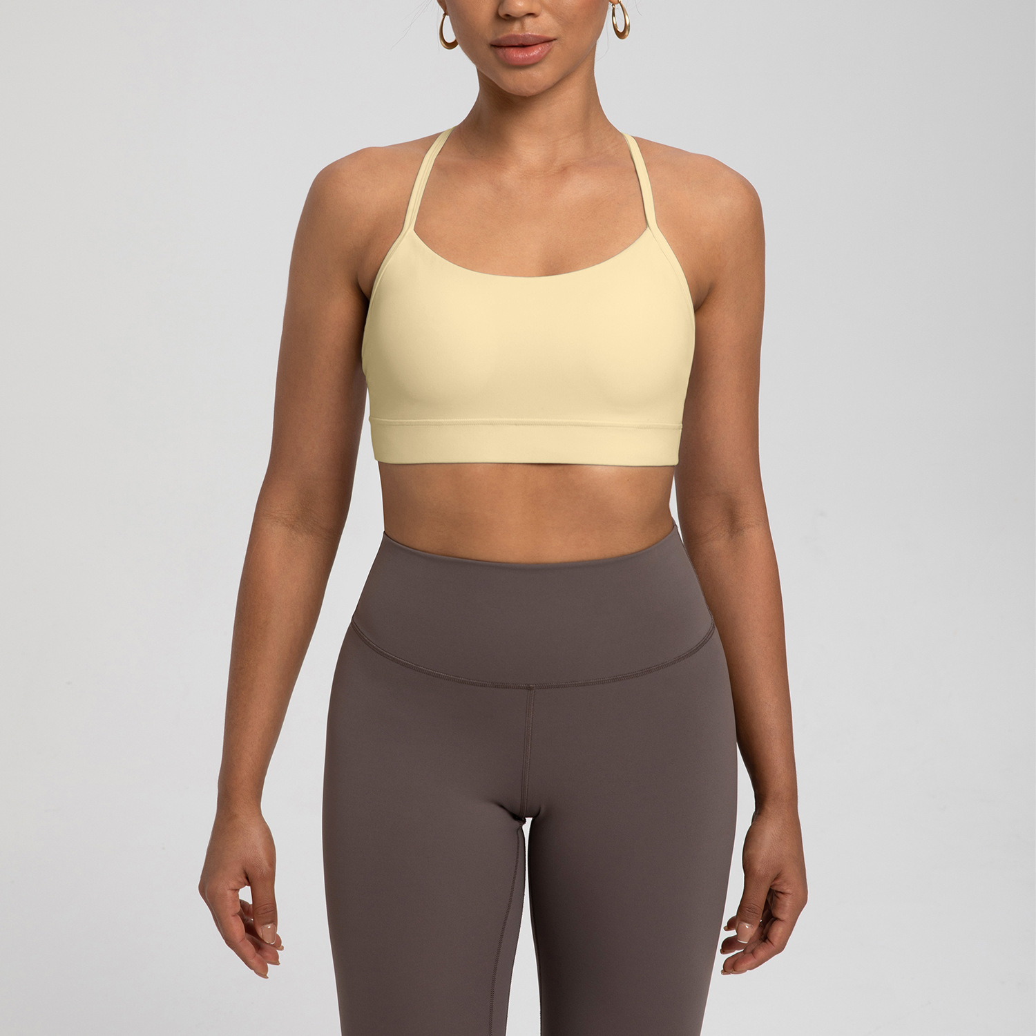 Athena Lulu Sports Bra for Women Nlllt with Chest Pads, Y-Shaped Beautiful Back, Naked Feeling, Quick-Drying, Moisture-Wicking Yoga Tank Top