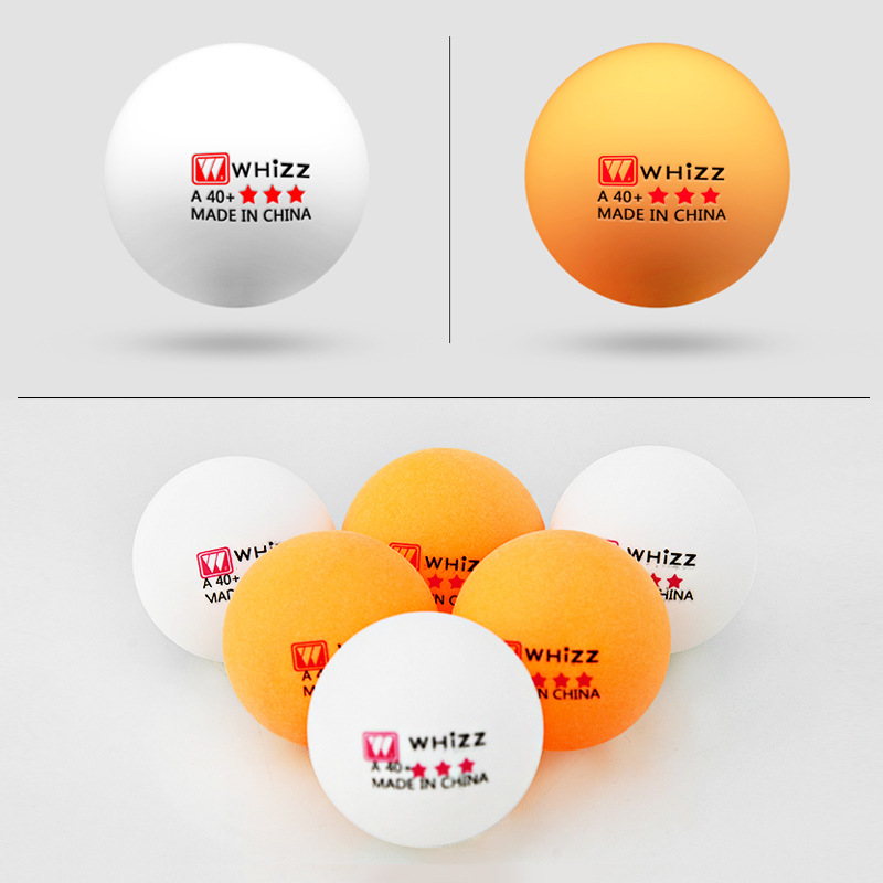 Weiqiang National Standard Two-Star Training Samsung Table Tennis Abs New Material 40+ Seamless Yellow and White Table Tennis Wholesale Dropshipping