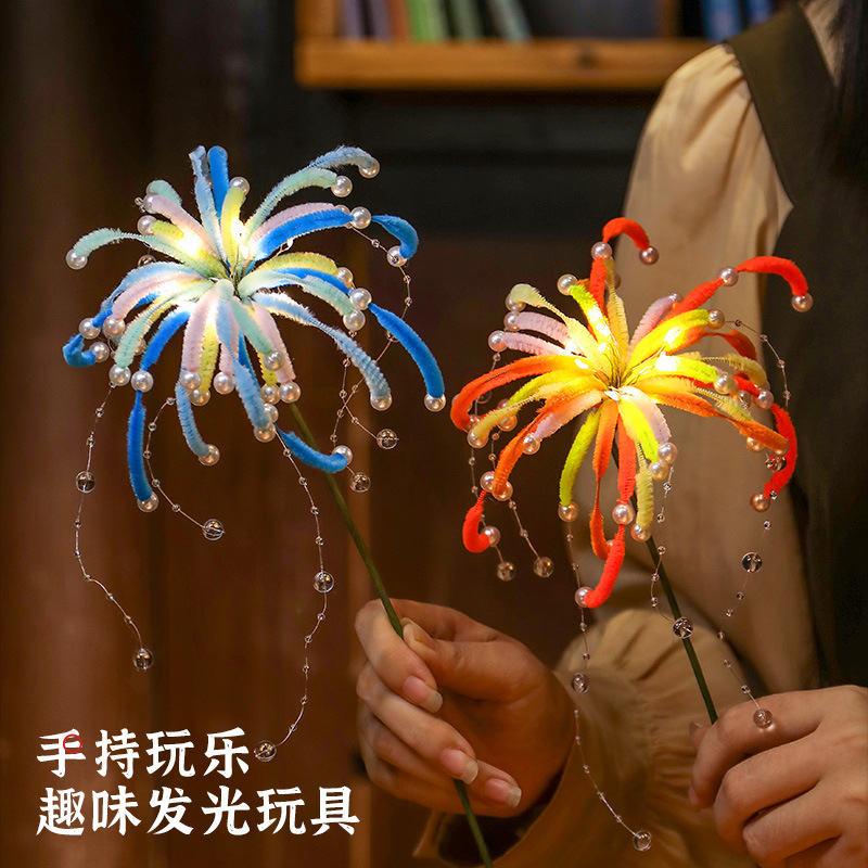 fireworks twist bar bouquet handmade diy material bag homemade creative children's gift 2025 spring festival new year decoration