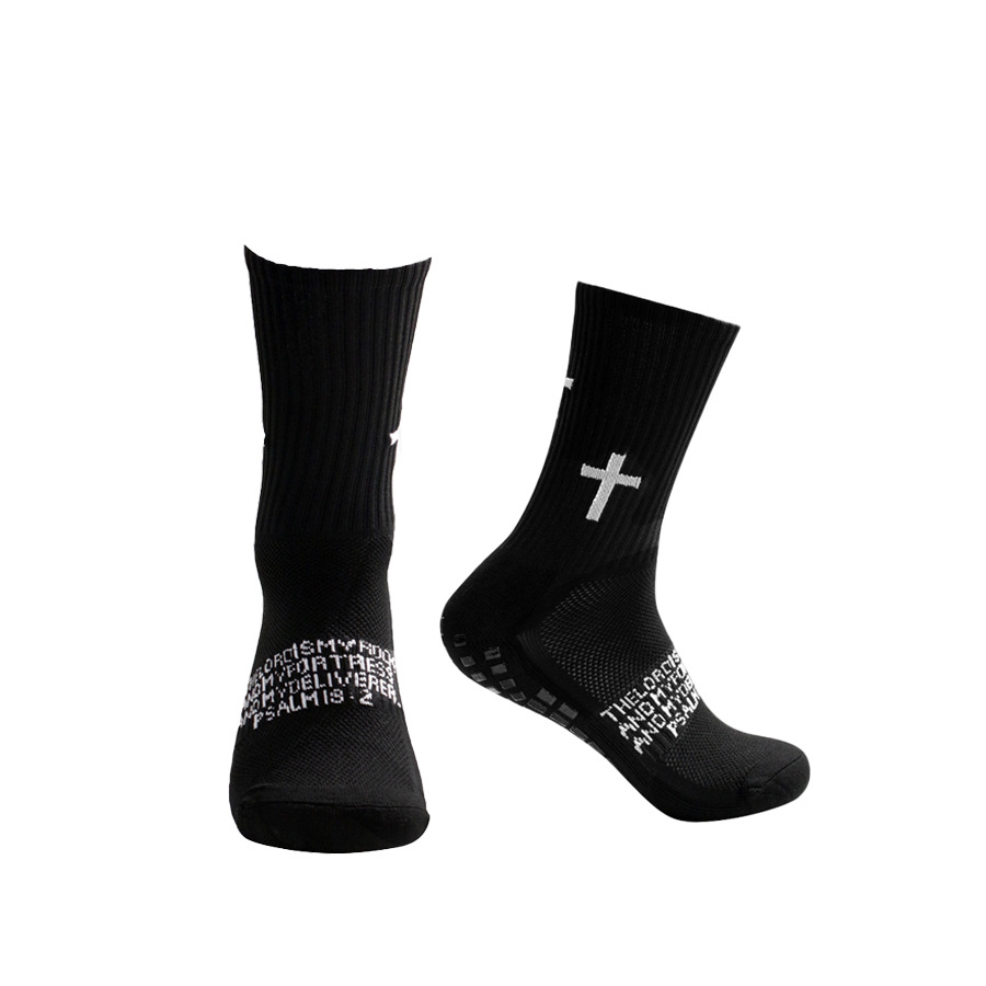 Cross-Border Hot-Selling Football Socks Mid-Tube Sports Socks Adult Terry Sports Socks Non-Slip Breathable Couple Socks Yoga Socks