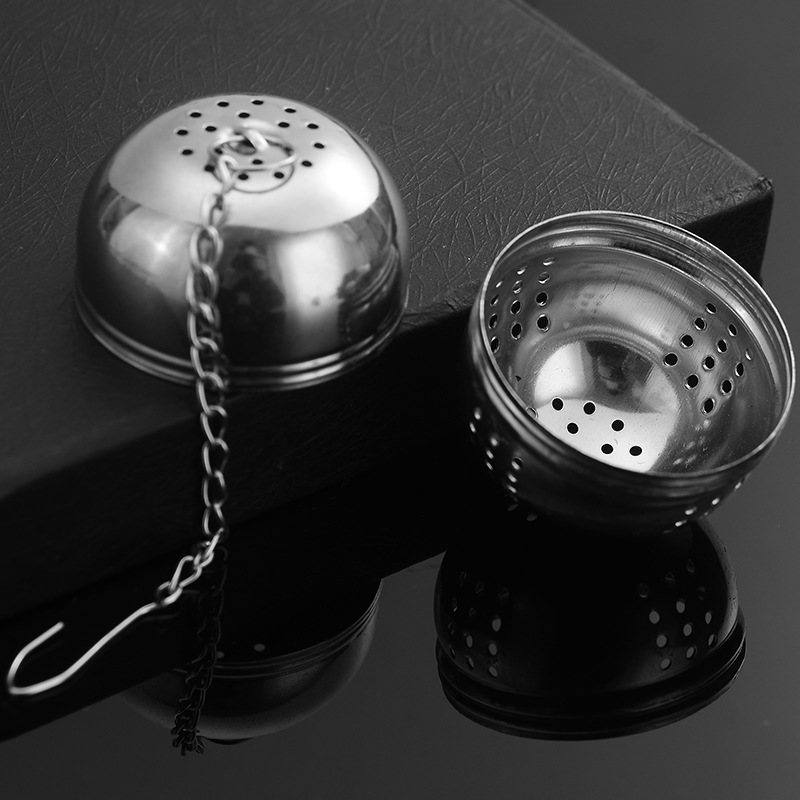 Creative multi-functional stainless steel egg-shaped seasoning ball soup stew meat tea filter net restaurant seasoning spice box