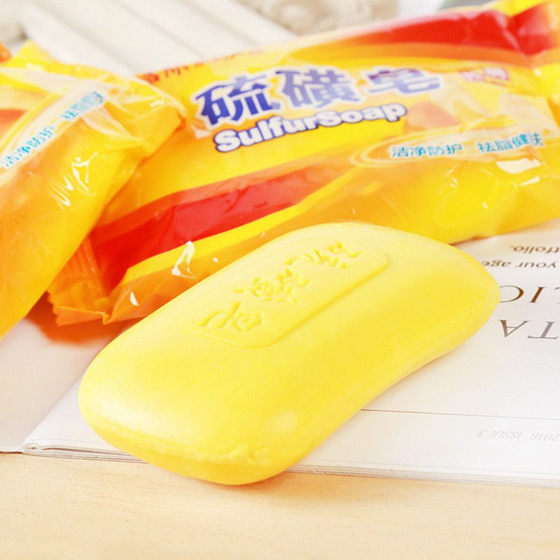 Sulfur Soap Soap Household Face Washing Soap Bathing Soap Hand Washing Bathing Sulfur Soap Mite Removal Sulfur Soap Laundry Soap