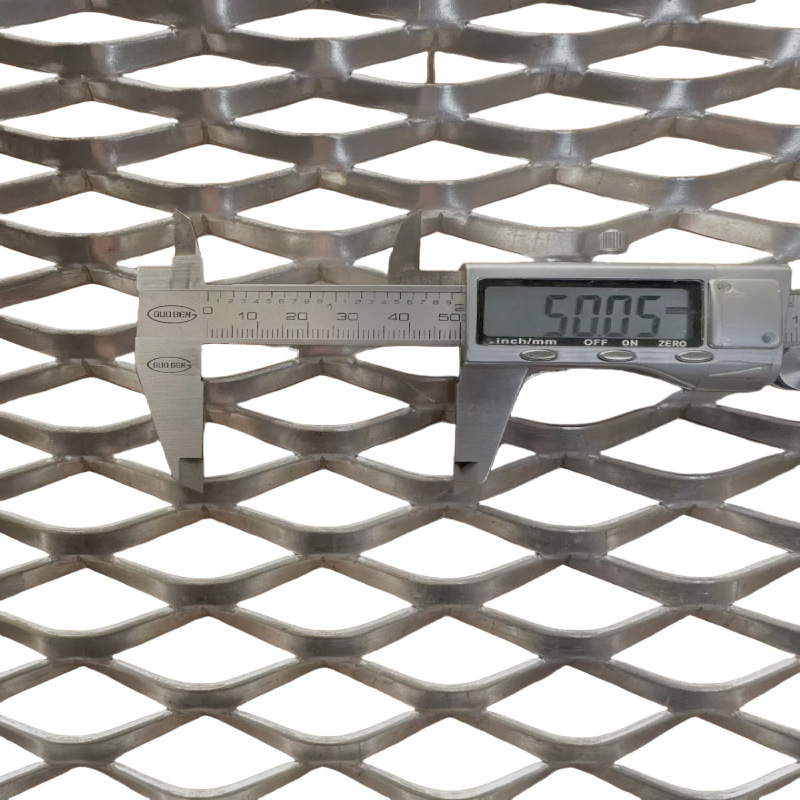 Diamond-Shaped Steel Mesh Metal Stretch Mesh Diamond-Shaped Curtain Wall Decorative Aluminum Mesh Corridor Ceiling Decorative Aluminum Mesh Panel Factory