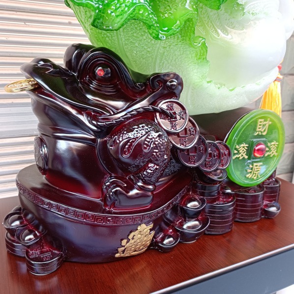 Caiyuan Hengtong Caiyuan Guangjin Jade Cabbage Resin Crafts Feng Shui Ornaments Opening Home Decoration Gifts