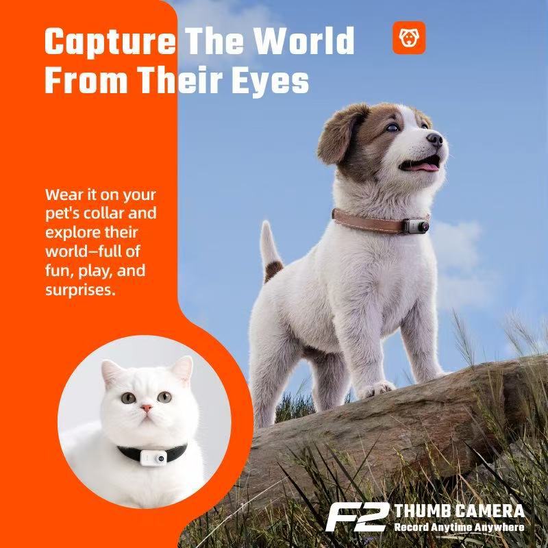 2K High-Definition Thumb Camera, Anti-Shake Cycling Recorder, Outdoor Vlog, Portable Mini Digital Camera