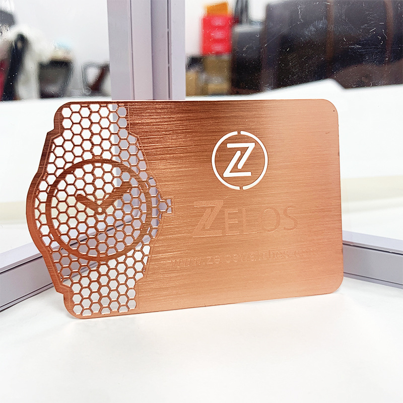 Stainless Steel Metal Card Rose Gold Bestie Gold Card Corrosion Vip Membership Card Cut Out Card Printing Production