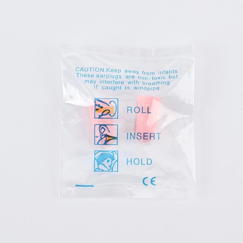 Bag-Packed Earplugs Bullet Pu Foam Rebound Silent Comfortable Sleep Learning Work Anti-Noise Earplugs