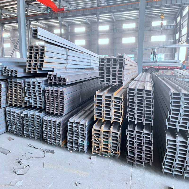 Q235B Hot Dip Galvanized I-Beam 10 # I-Beam Galvanized I-Beam Manufacturers Spot High Frequency Welding H-Shaped Steel Wholesale
