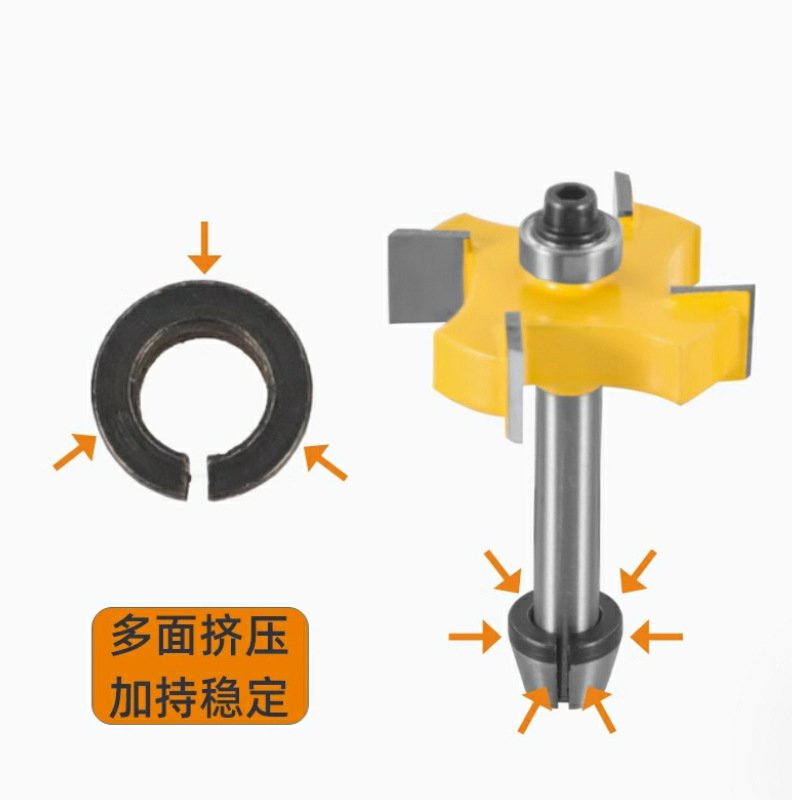 Engraving Machine Nut Chuck Woodworking Milling Cutter Trimming Machine Chuck Conversion Tool Set Chuck 6mm 1/4 Handle 8mm