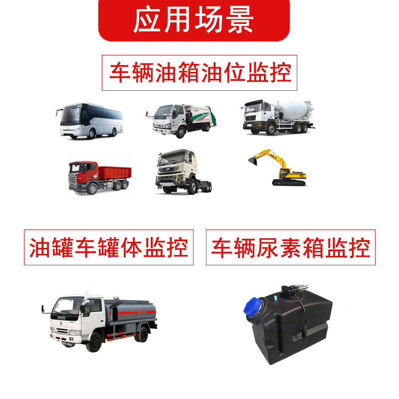Municipal Sanitation Truck Fuel Consumption Monitoring Equipment Bluetooth All-In-One Ultrasonic Oil Level Sensor Ultrasonic Liquid Level Meter
