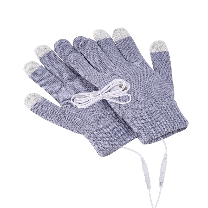 Cross-Border USB Gloves USB Electric Heating Gloves Winter Warm Touch Screen Removable and Washable Office Outdoor Skiing Spot