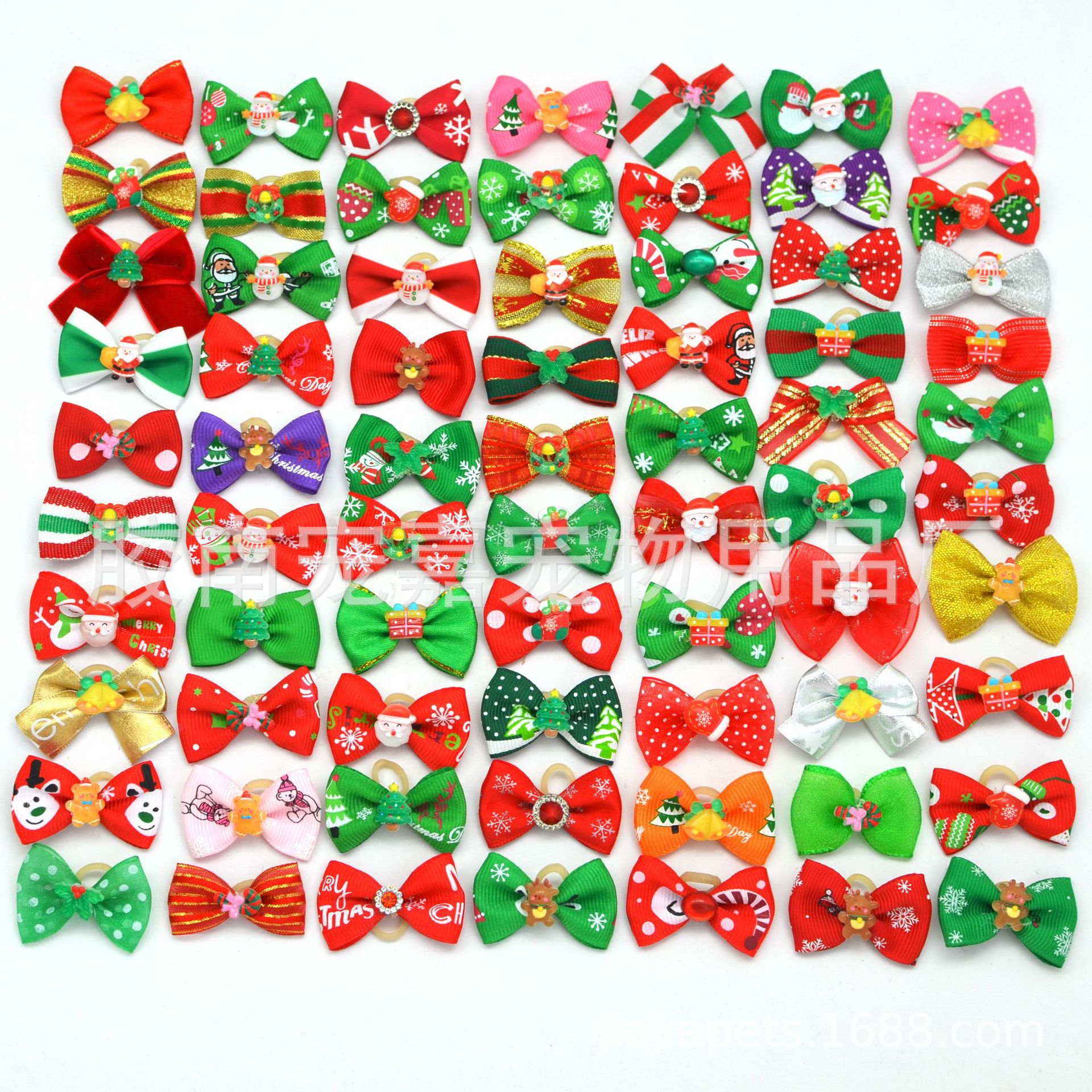 Заграничная бестселлерная рождественская заколка для домашних животных, резинка, милый головной убор с цветами, бабочка в наличии