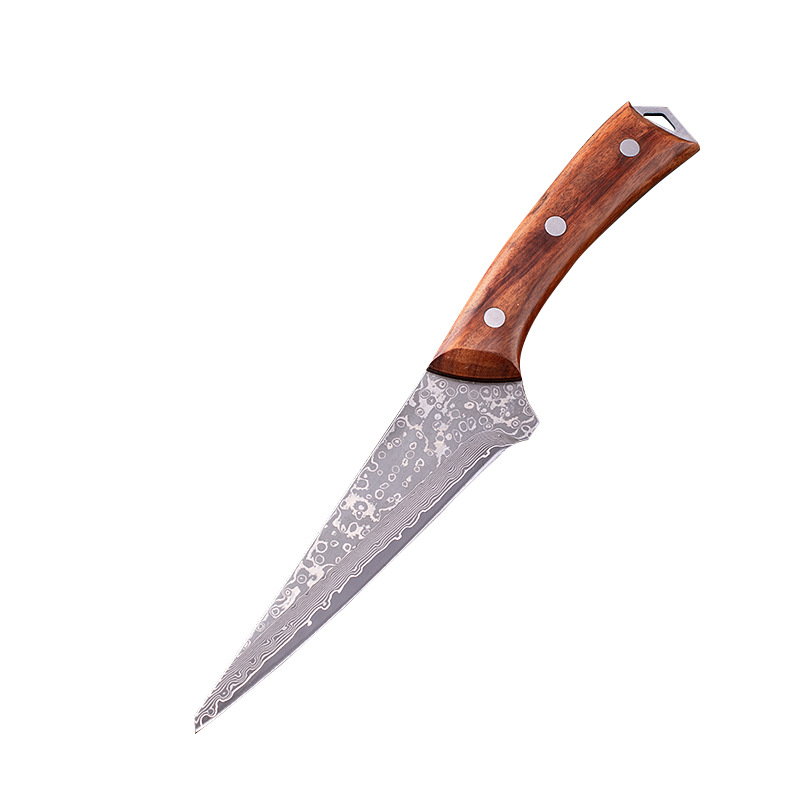 67-layer Damascus steel bone knife VG10 commercial meat shaving knife meat gear tip knife forged beef knife