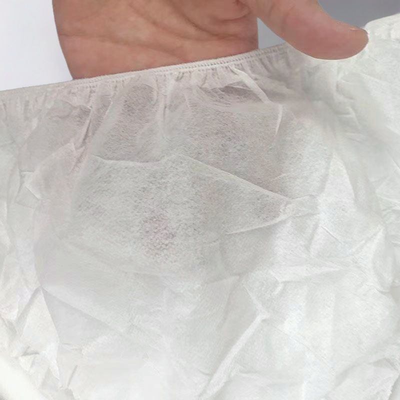 Beauty salon sweat steaming bath disposable non-woven underwear unisex briefs SMS disposable paper underwear