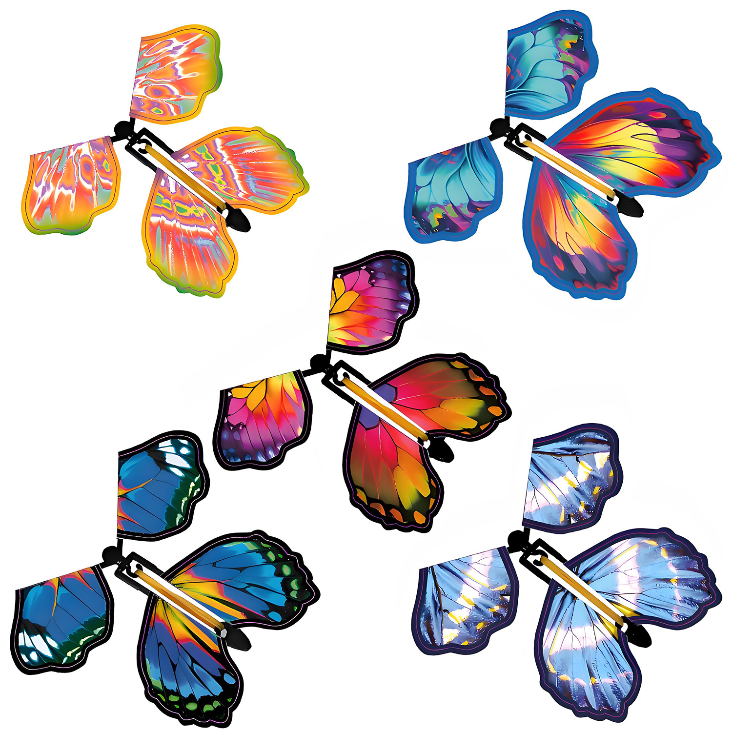 New strange magic butterfly flying butterfly creative magic props bookmark birthday gift manufacturers in stock wholesale