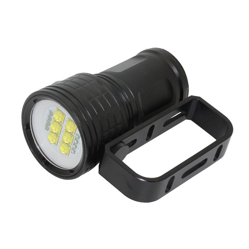 Led Shooting Diving Flashlight 3 Light Sources Night Diving Seawater Photography Fill Light Waterproof Lighting Strong Light Flashlight