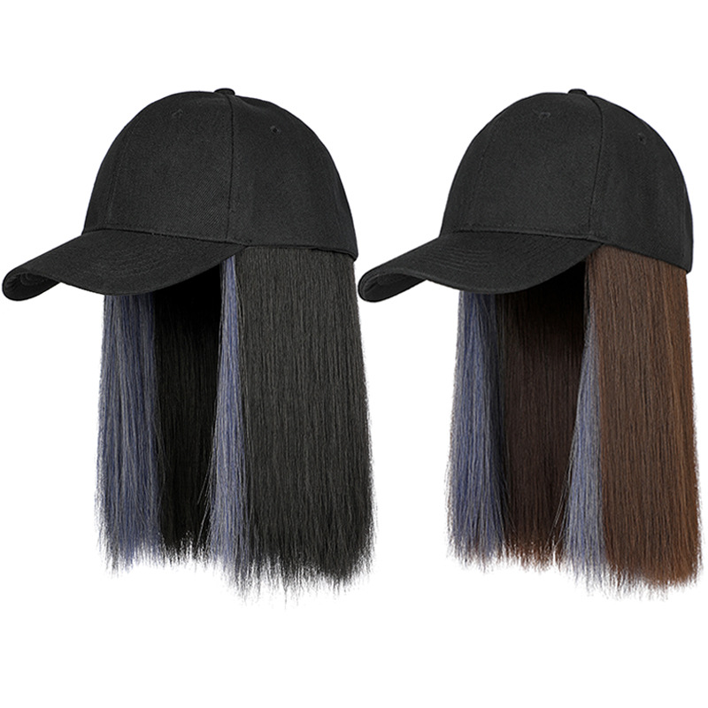 One-piece wig cap short straight Hair female hat wig clavicle Hair bobo head European and American Hair Wigs manufacturer in stock