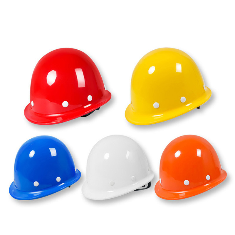 头盔式透气帽加厚防砸头盔工地工程施工劳保电力帽印字男头部帽