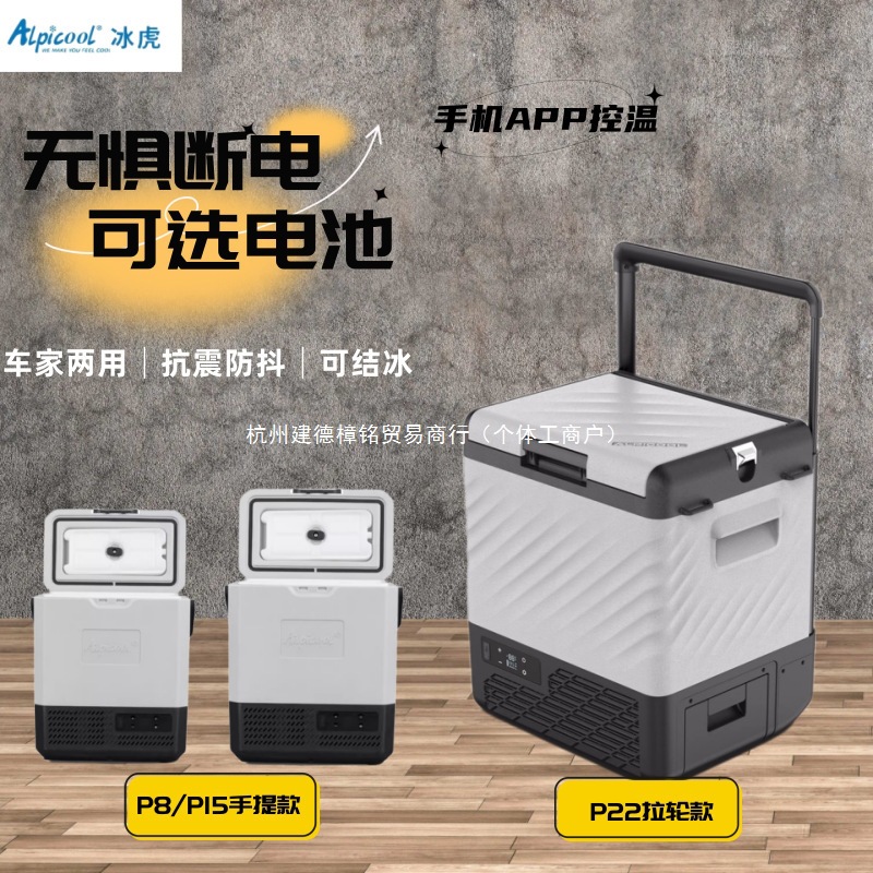 Бесплатная доставка автомобильного холодильника Ice Tiger, портативного маленького морозильника с перезаряжаемым компрессором 12V24V220V