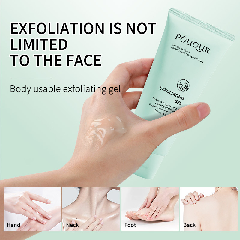 Cross-Border Popular Herbal Exfoliating Gel Body and Face Dead Skin Cleansing Gel