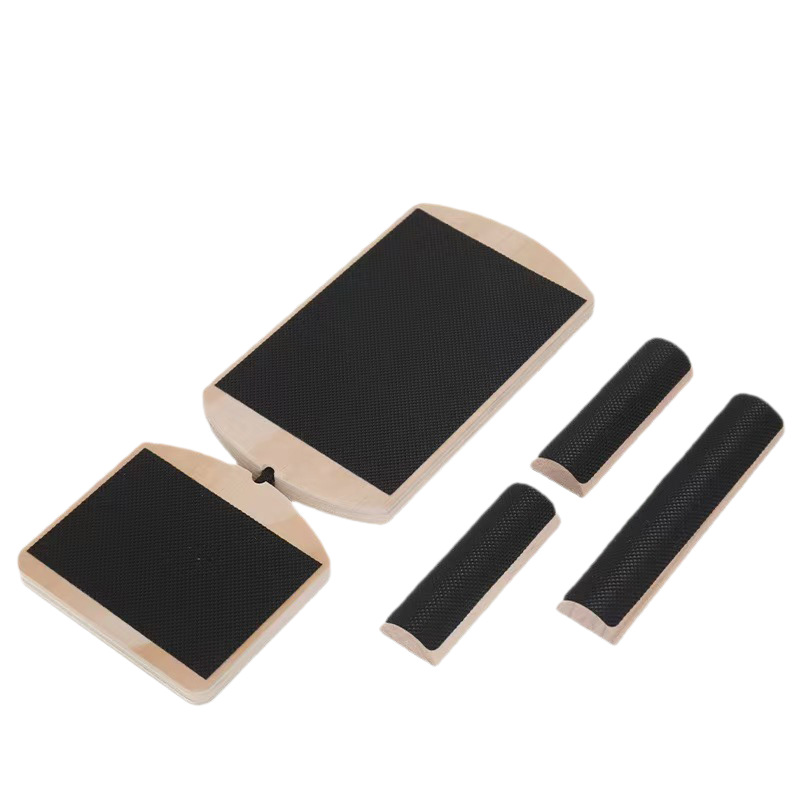 Wooden Foot Stretcher Leg Balance Trainer Partitioned Ballet Wooden Front and Rear Ankle Single-Leg Strengthening Balance Board