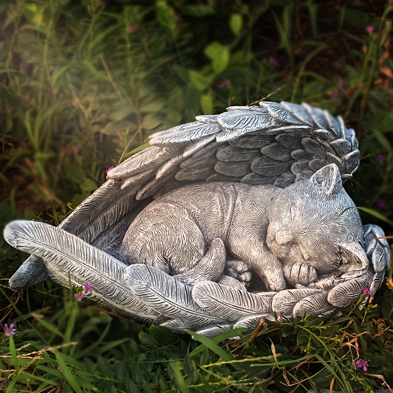 2026 New Cross-Border Dropshipping Indoor and Outdoor Memorial Stone Angel Pet Memorial Stone Cross-Border Dropshipping