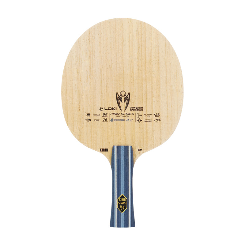 LOKI Thor Table Tennis Racket Base Plate 5-layer Pure Wood Base Plate Pen-hold Horizontal Racket Training Base Plate Wholesale Kirin K2
