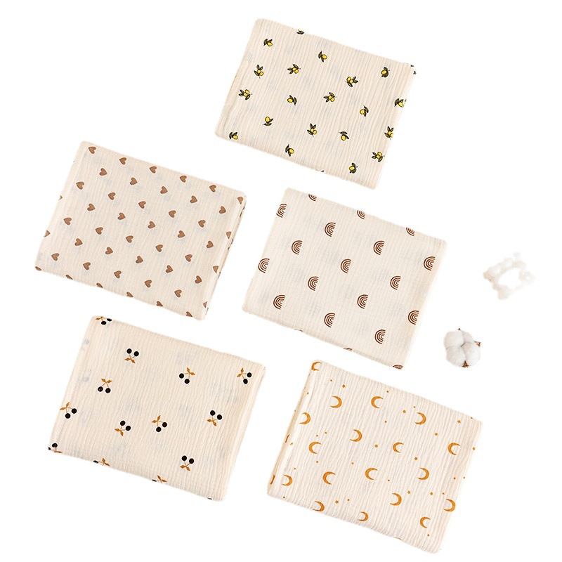 Ins Korean-style delivery room bag for newborn baby gauze bath towel for newborn baby absorbent summer double-layer thin towel