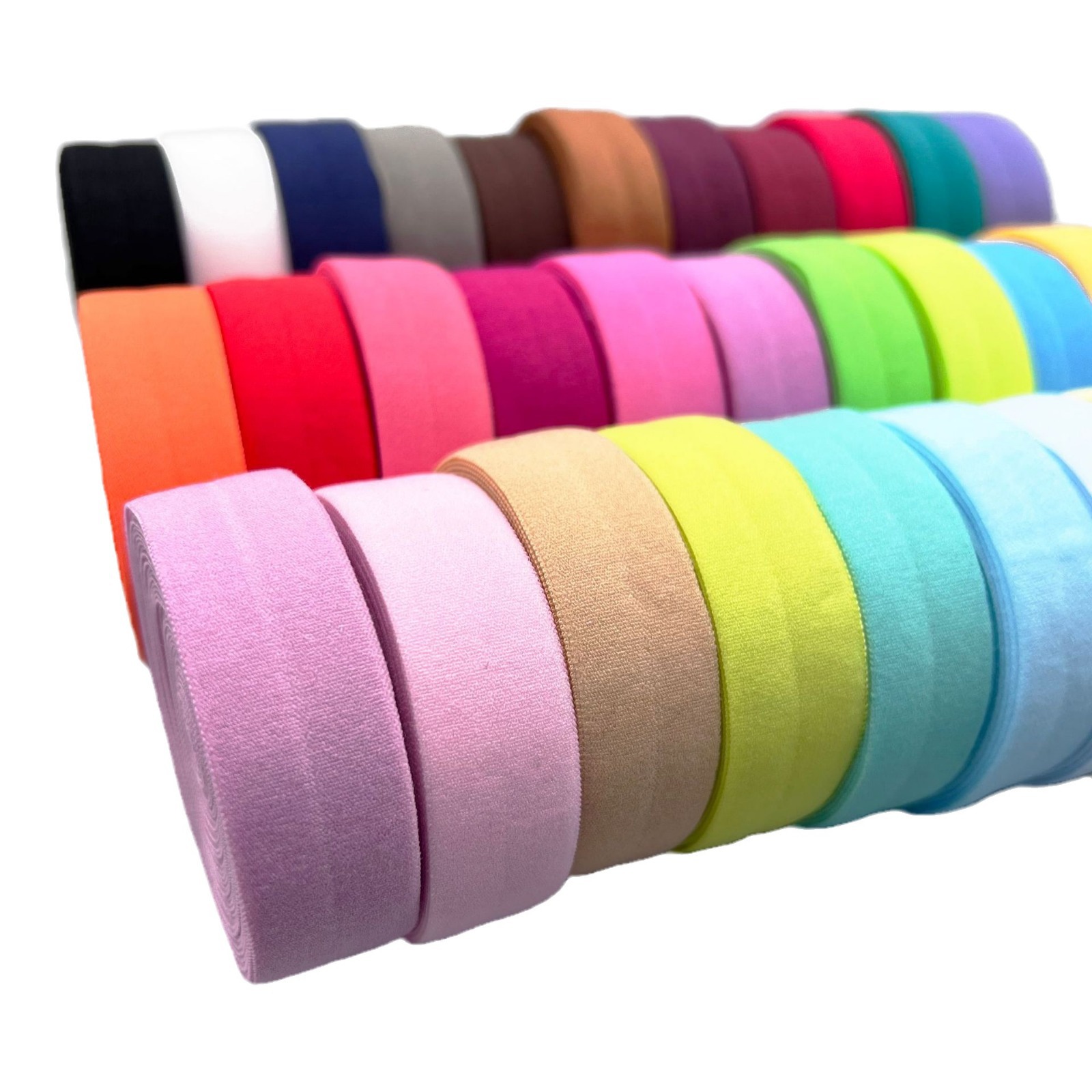 Underwear elastic folding nylon edging strip elastic band elastic folding edging band clothing cuff elastic belt accessories