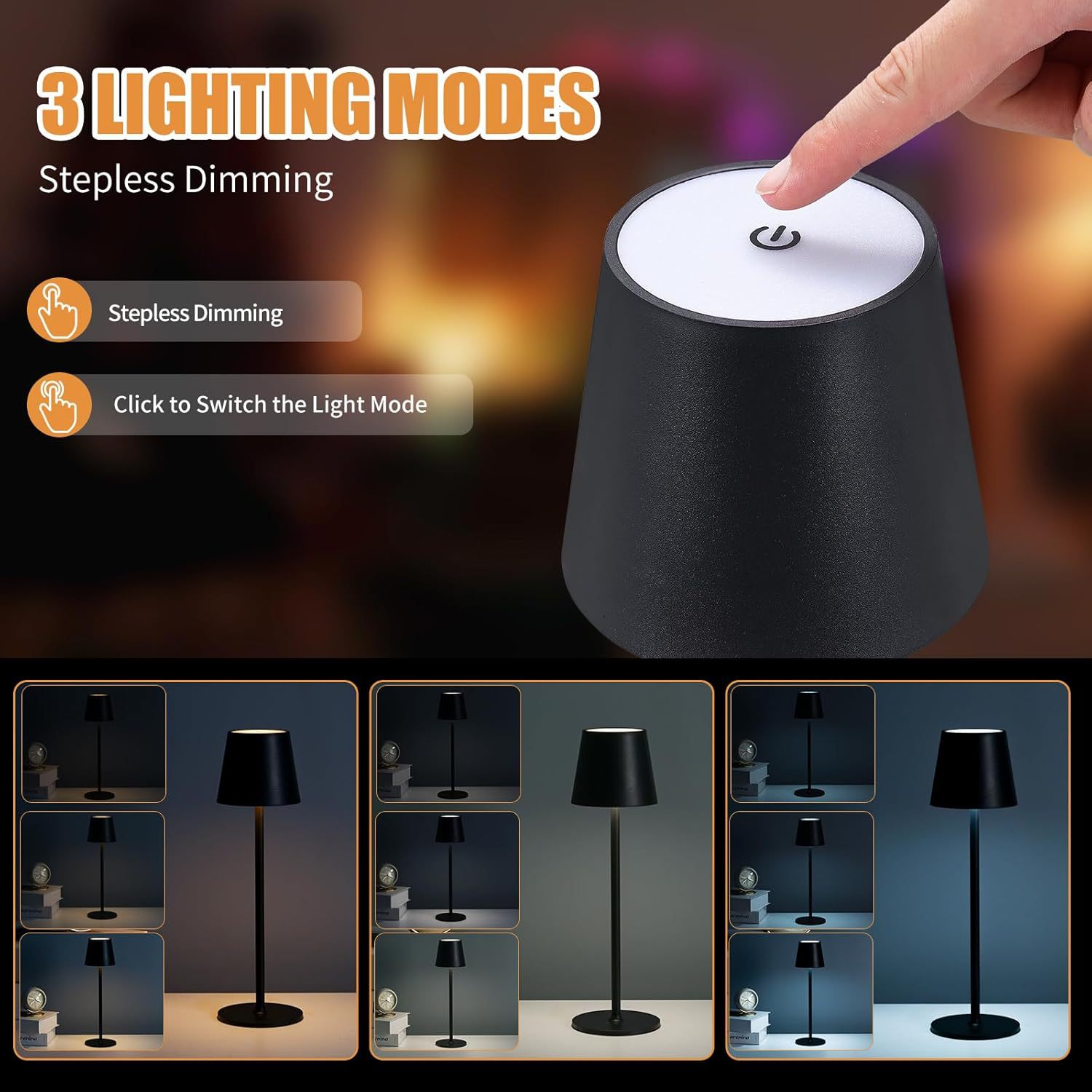 Ktv Bar Clear Bar Table Lamp Rechargeable Outdoor Camping Style Waterproof Bedside Creative Table Lamp Restaurant Dining Table Atmosphere Lamp