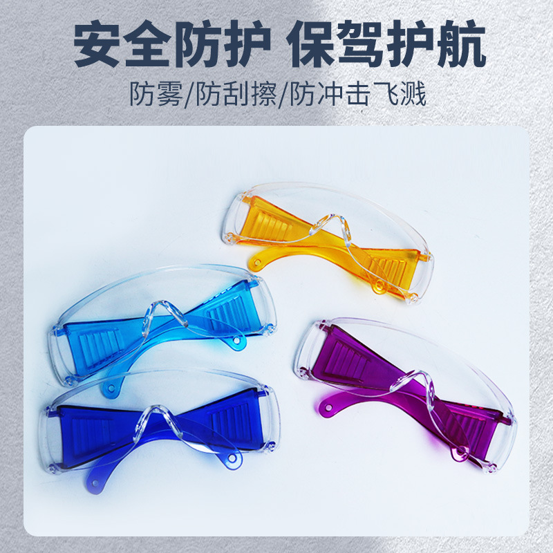 Transparent Blinds Protective Glasses, Goggles, Anti-Droplet Labor Protection Glasses, Anti-Fog, Fully Transparent Goggles
