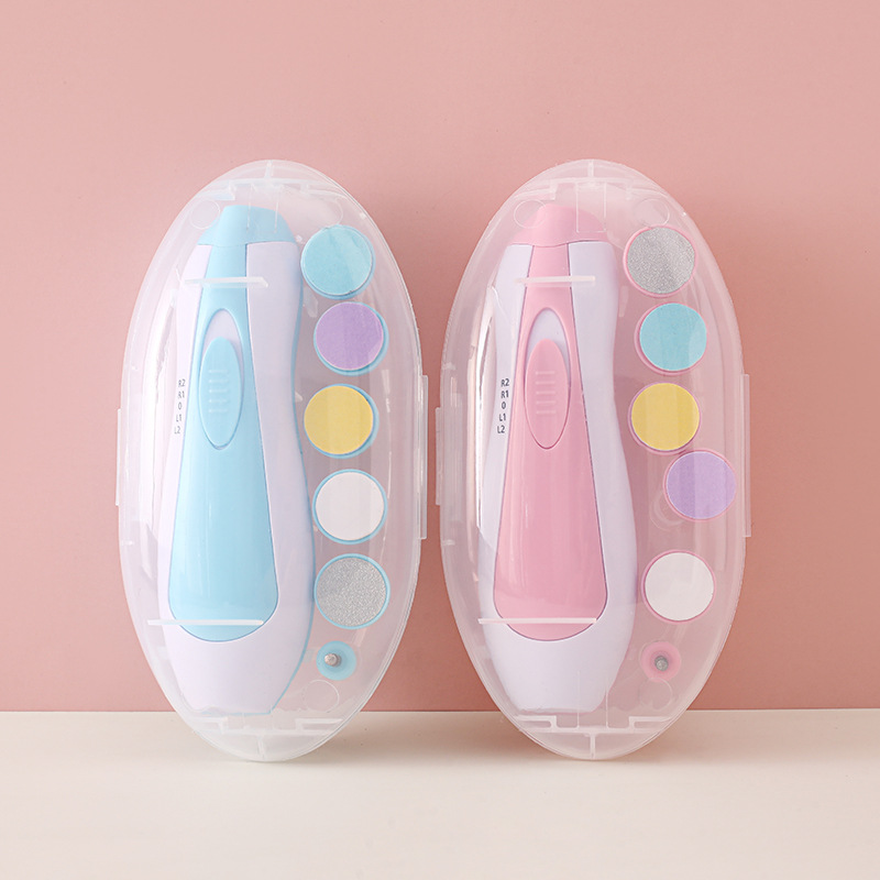 English Packaging Baby Electric Nail Polisher Pp Storage Box Electric Nail Polisher Baby Nail Trimming Tool