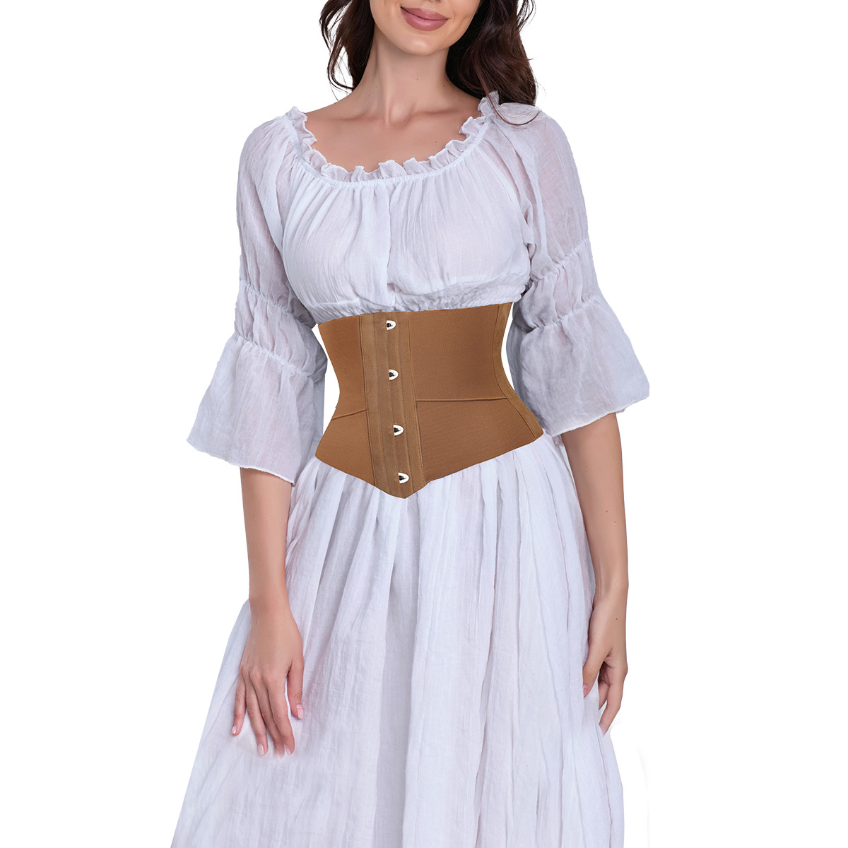 Patented Outer Wearing Sports Body Shaping Belt Women's Tummy Wrap Hourglass Waist Fishbone Double-Layer Belly Waist Seal