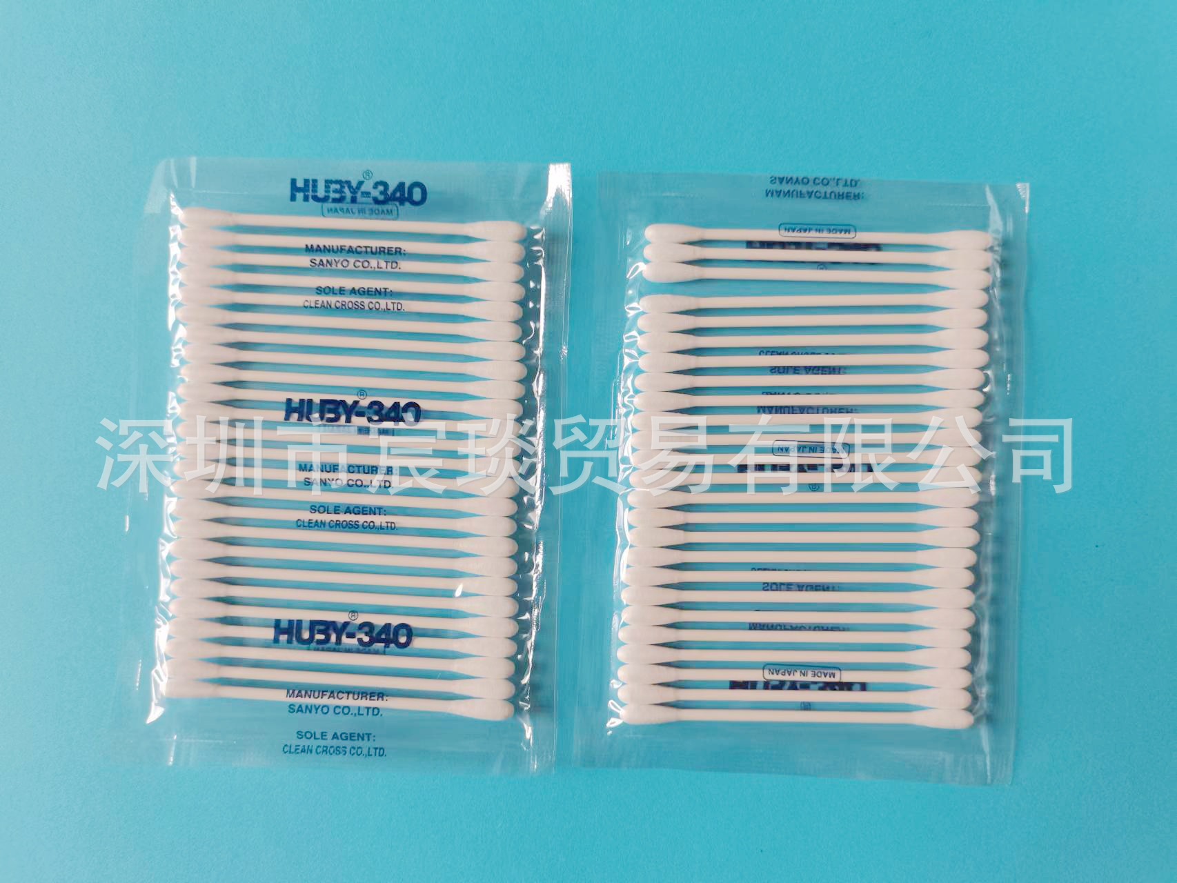 genuine goods Japan Sanyo dust-free cotton swab HUBY-340 purification cotton swab CA-002 industrial clean wiping cotton swab