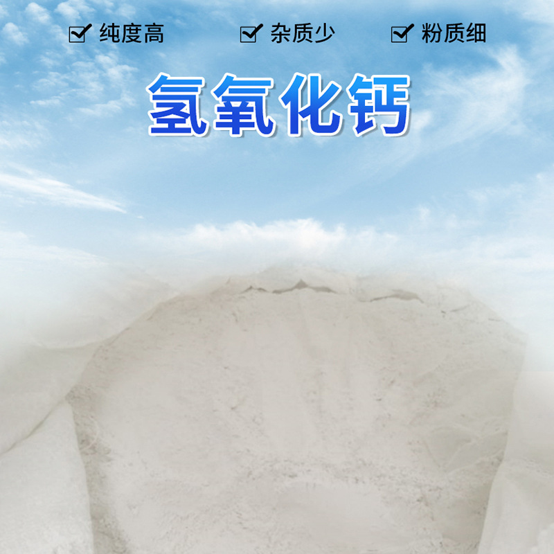 Calcium Hydroxide Industrial Grade Sewage Treatment Calcium Hydroxide Powder High Purity Content 90% Desulfurization Slaked Lime