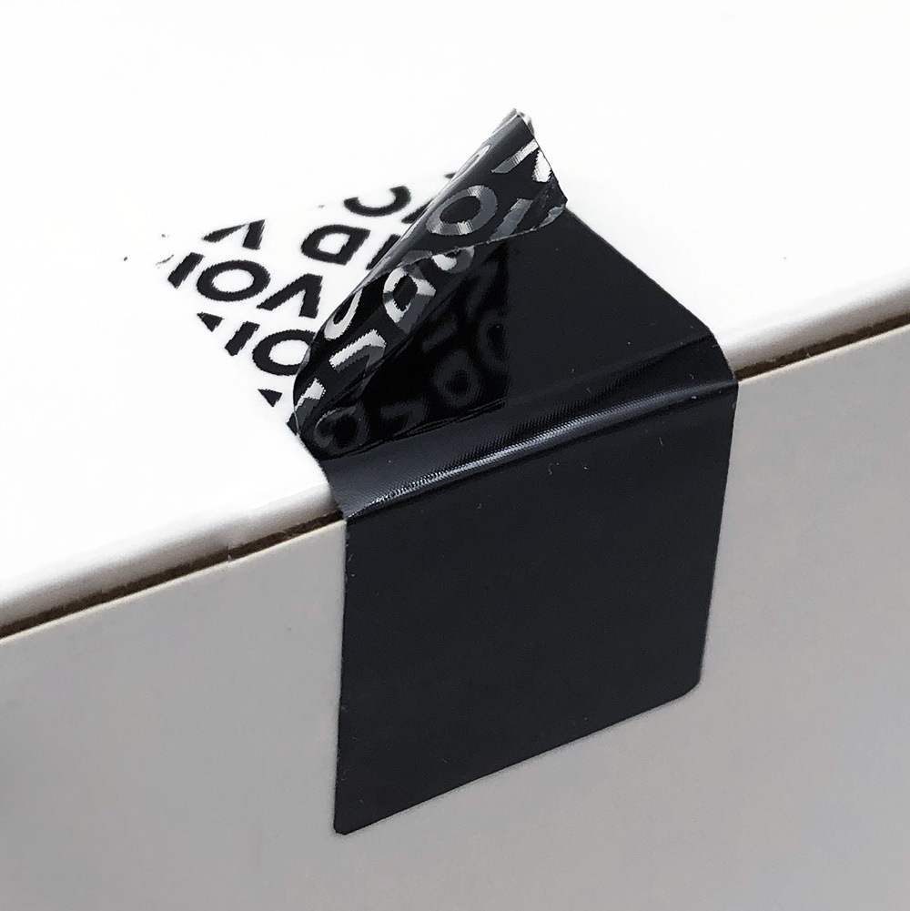 Sticky black sealing sticker blank printing sticker VOID anti-counterfeiting label Anti-disassembly label in stock wholesale