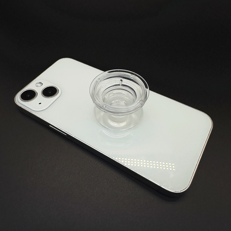 Transparent Airbag Bracket Material high quality Cross-border Printable Folding Telescopic Lazy Airbag Mobile Phone Bracket