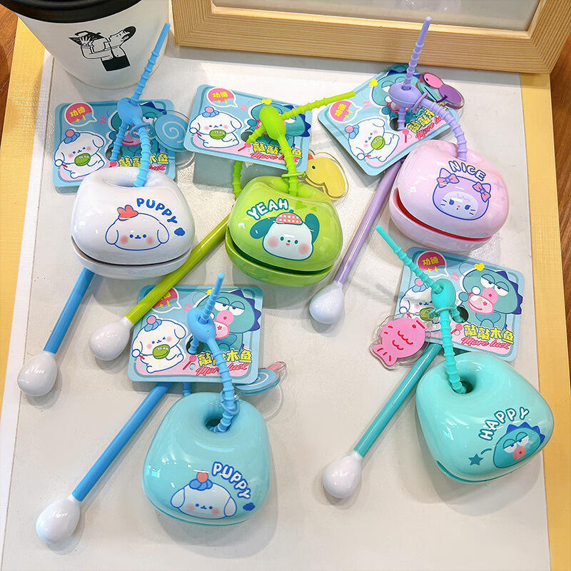 Новая мультяшная милый Sanrio деревянная рыбка для снятия стресса музыкальное исцеление эмоциональное украшение