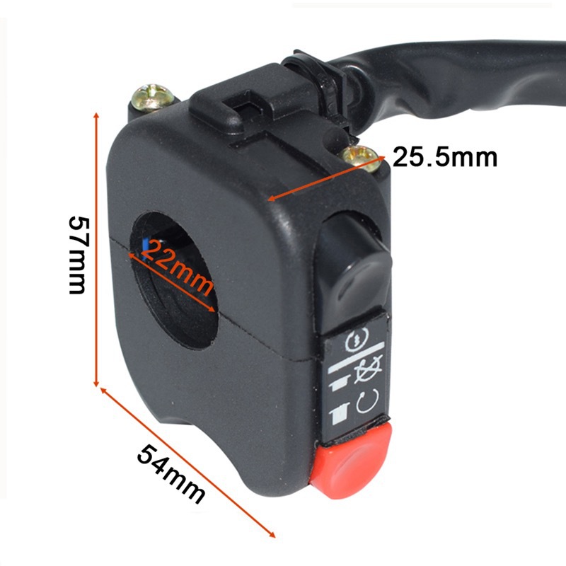 Motorcycle and Electric Vehicle Accessories Modification Switch Retro Kill Switch Headlight Dimmer Power Switch Car